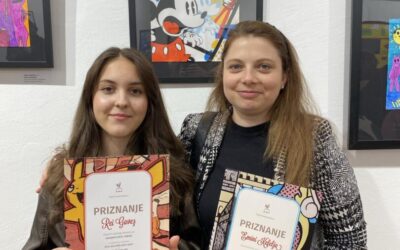 Izvrsan uspjeh učenice Ree Gavez na izložbi „Kiss me with your eyes – dječji pop-art“ u Đurđevcu