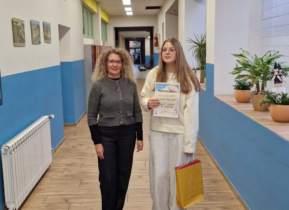 Literarni rad Lucije Jambrošić nagrađen 3.mjestom